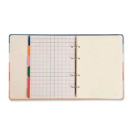 Caderno argolado criativo organizador 100 folhas Ladrilhos Coração - Cicero