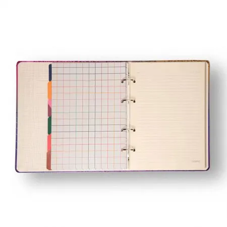 Caderno argolado criativo organizador 100 folhas Pastel Block Sport - Cicero