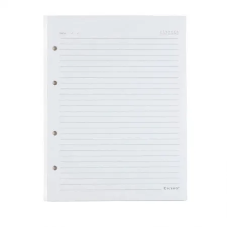 Bloco refil médio criativo argolado Offset pautado 40 folhas - Cicero