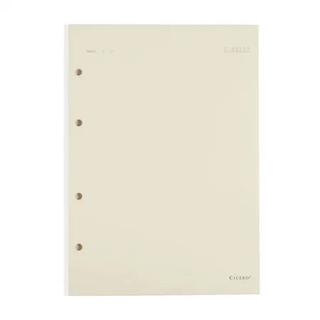 Bloco refil médio criativo argolado Pólen sem pauta 40 folhas - Cicero