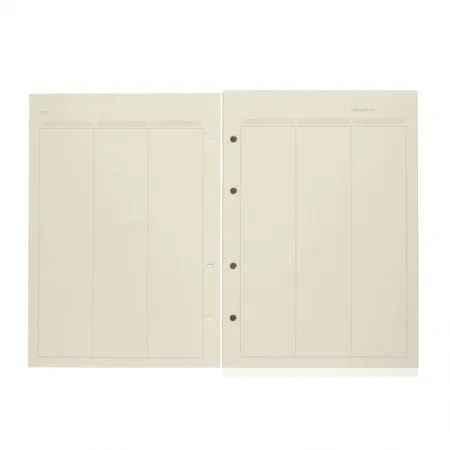 Bloco refil médio permanente argolado Pólen planner semanal 101 folhas - Cicero