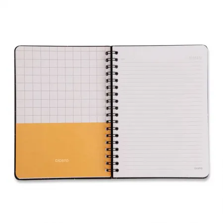 Caderno colegial capa dura 1x1 80 folhas Clássica Caramelo - Cicero