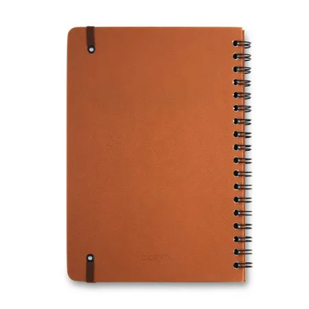 Caderno colegial capa dura 1x1 80 folhas Clássica Caramelo - Cicero