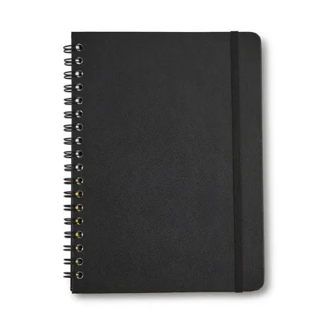 Caderno colegial capa dura 1x1 80 folhas Clássica Preto - Cicero