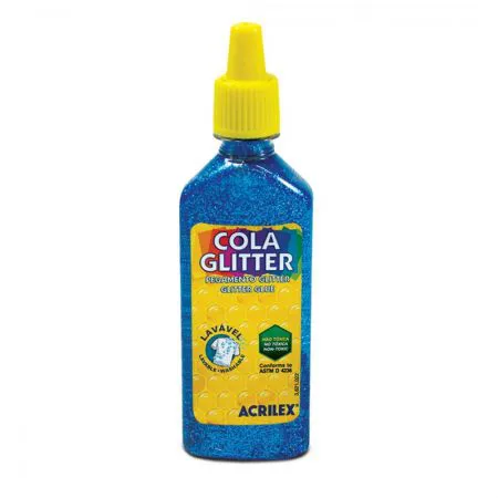 Cola glitter 23g azul 204 -  Acrilex