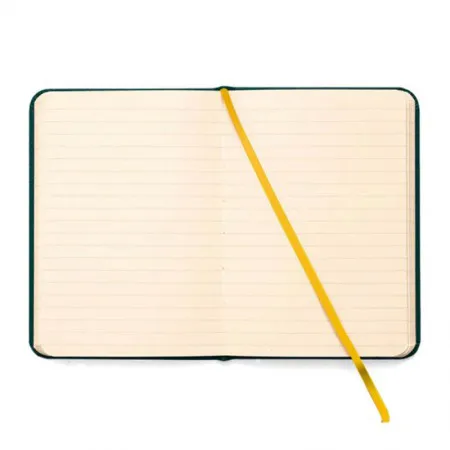 Caderneta capa dura 1/8 Fitto Clássica Azul Marinho e Amarelo pautado 160 folhas - Cicero