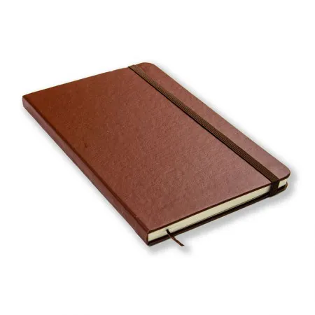 Caderneta capa dura 1/8 Fitto Clássica Café pautado 160 folhas - Cicero