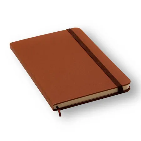 Caderneta capa dura 1/8 Fitto Clássica Caramelo pautado 160 folhas - Cicero