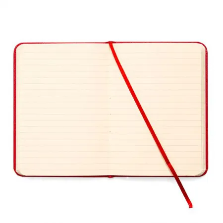 Caderneta capa dura 1/8 Fitto Clássica Vermelho pautado 160 folhas - Cicero