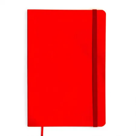 Caderneta capa flexivel 1/8 Fitto Clássica Vermelho sem pauta 160 folhas - Cicero
