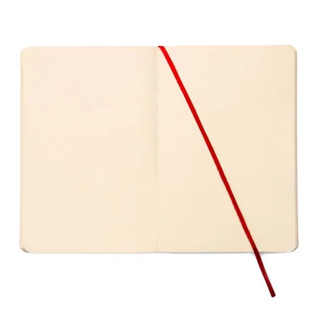 Caderneta capa flexivel 1/8 Fitto Clássica Vermelho sem pauta 160 folhas - Cicero