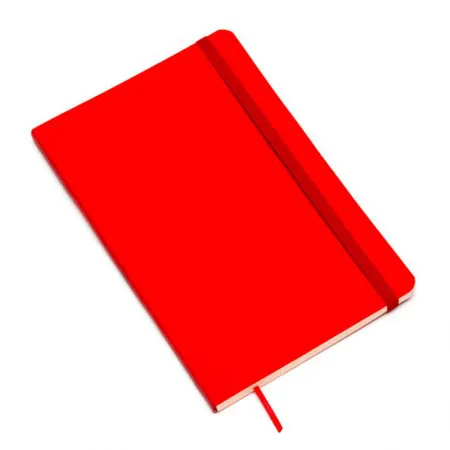 Caderneta capa flexivel 1/8 Fitto Clássica Vermelho sem pauta 160 folhas - Cicero