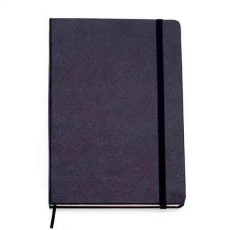 Caderneta capa dura 1/4 Fitto Clássica Preto sem pauta 160 folhas - Cicero