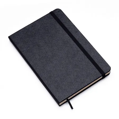 Caderneta capa dura 1/4 Fitto Clássica Preto sem pauta 160 folhas - Cicero