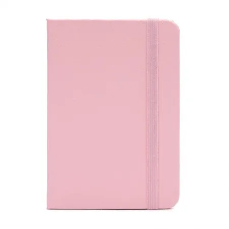 Caderneta capa dura 1/4 Fitto Clássica Rosa Pastel sem pauta 160 folhas - Cicero