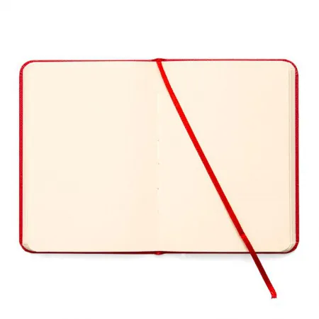 Caderneta capa dura 1/4 Fitto Clássica Vermelho sem pauta 160 folhas - Cicero