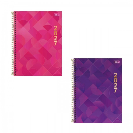 Agenda executiva espiral diária Spot Feminina 275x200mm 2027 - Tilibra