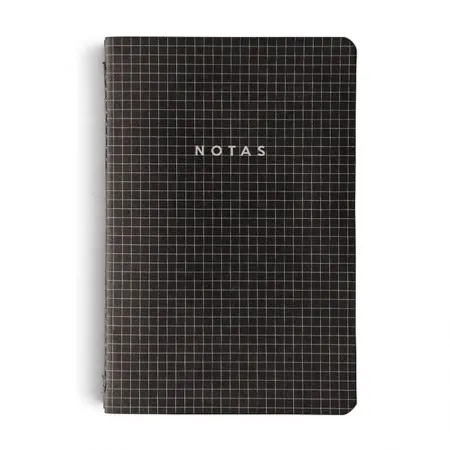 Caderneta capa flexível 1/8 Notas Mix Preto com 4 unidades 64 folhas cada - Cicero
