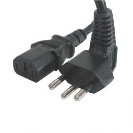 Cabo de força 3x0,75mm 500V 10A 90 graus 1,5m - Duallux