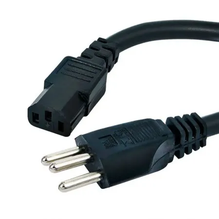 Cabo de força 3x2,50mm 500V 20A 1,8m - Duallux