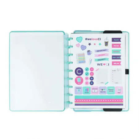 Caderno inteligente médio Aquamarine - CIMD3127