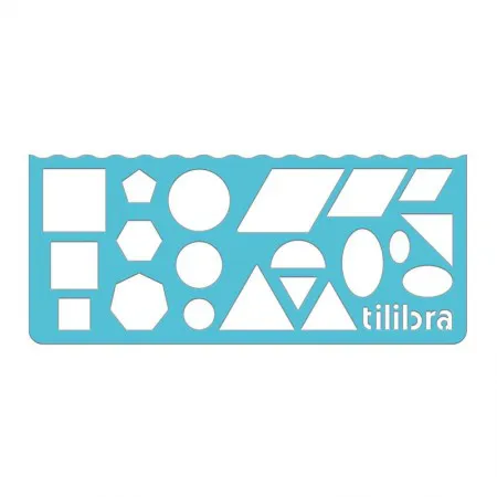 Régua polipropileno Stencil Fun 15cm 348724 - Tilibra