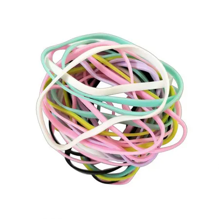 Elástico latex colorido Kraft Bag com 100g - Tilibra