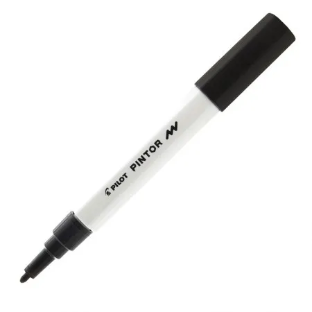 Pincel marcador Pintor ponta fina 1.0mm - preto - Pilot