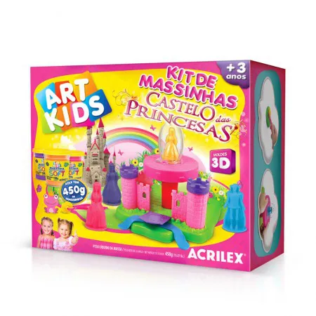 Massinha kit massa de modelar Castelo das Princesas Art Kids 40032 - Acrilex