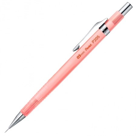 Lapiseira 0.5mm P205 Sharp Clena Rosa Transparente - Pentel