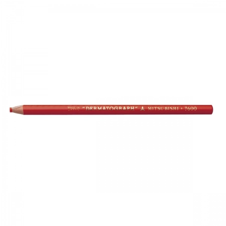 Lápis dermatográfico 7600 - vermelho - Mitsubishi