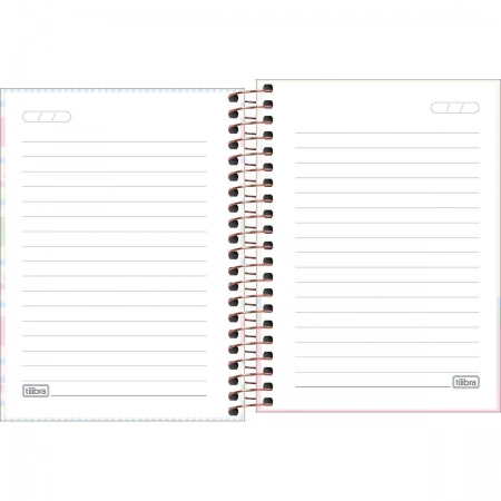 Caderneta espiral capa dura 1/8 80 folhas Soho - Tilibra