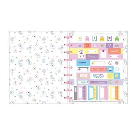 Caderno colegial Tilidisco 10x1 160 folhas Happy - Tilibra
