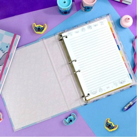Caderno argolado colegial 48 folhas 4076 Stitch - Dac
