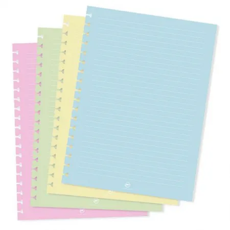 Bloco refil caderno colegial Smart 48 folhas pautado Enjoy - Dac