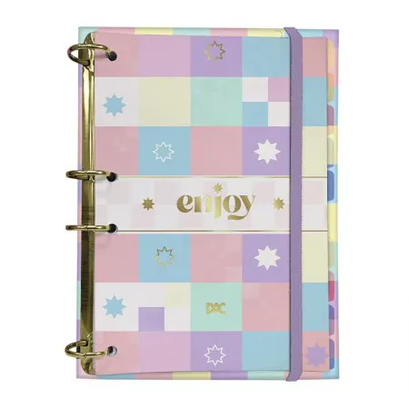 Caderno argolado colegial 144 folhas 4163 Enjoy - Dac
