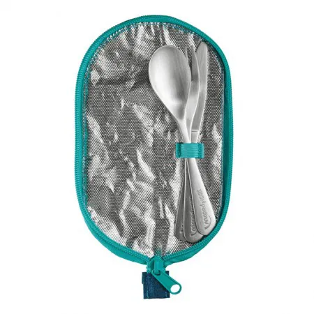 Kit talheres inox com 3 peças Picnik Concept Kids Azul 878003 - Maped