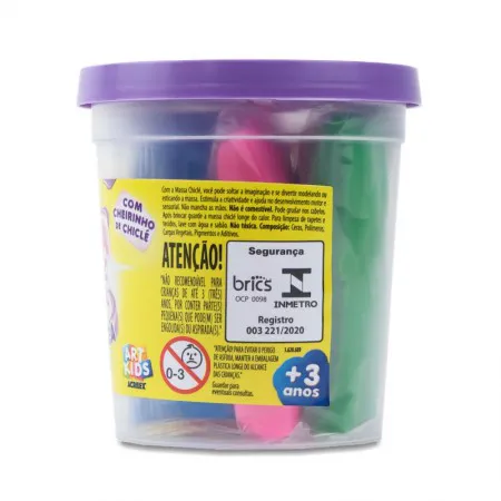 Massa de modelar Chiclé 90g Sortidas 07615 - Acrilex