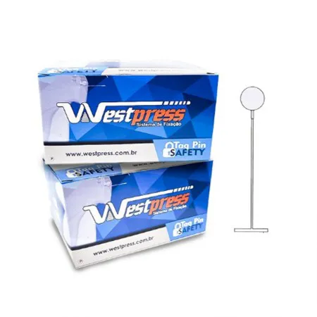 Pino tag plástico 25mm Bola Anti furto com 5000 unidades - Westpress