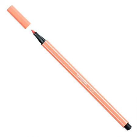 Caneta hidrográfica Ponta Sintética 68/26 - Salmão - Stabilo