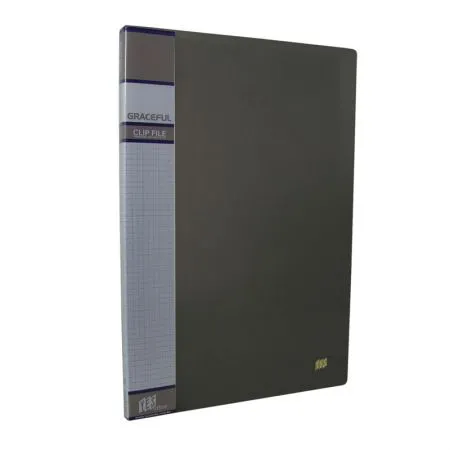 Pasta com grampo mola transparente ofício fumê 911PS - Yes