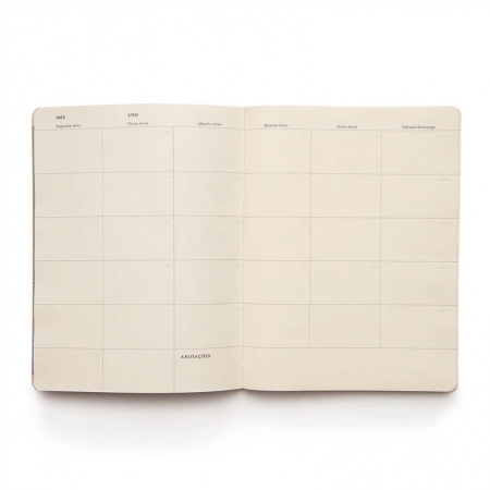 Planner permanente revista 19x25 planejamento mensal Clássica Vermelho 2027 - Cicero