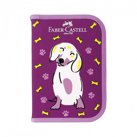 Estojo escolar Pets Cachorro 18.2222 completo - Faber-Castell