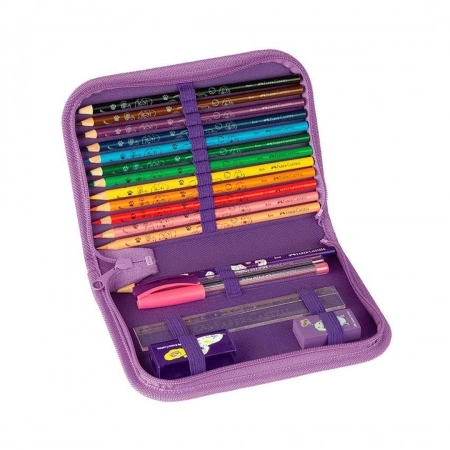 Estojo escolar Pets Cachorro 18.2222 completo - Faber-Castell