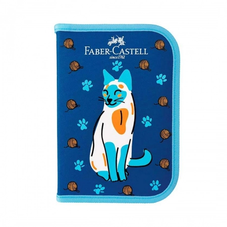 Estojo escolar Pets Gato 18.2223 completo - Faber-Castell