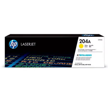 Toner HP 204A Original CF512A Amarelo p/ Laserjet M180nw