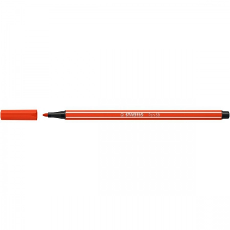 Caneta hidrográfica Ponta Sintética 68/40 - Vermelho - Stabilo