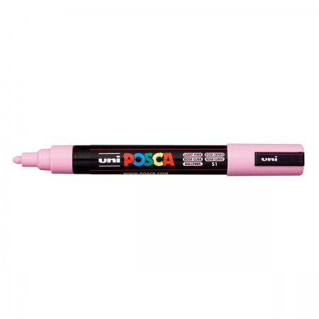 Caneta Posca PC-5M - Rosa Claro - Uni-Ball