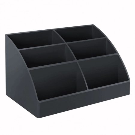 Organizador horizontal multiuso 6 divisões Easy Preto 960.1 - Acrimet