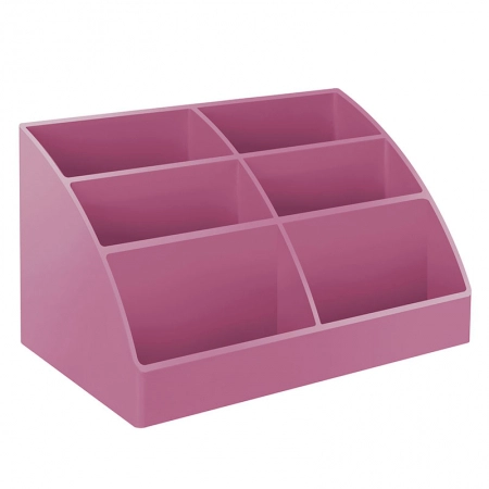 Organizador horizontal multiuso 6 divisões Easy Rosa 960.7 - Acrimet